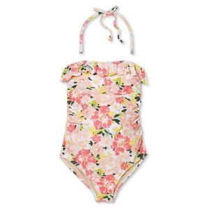 Flounce Bandeau One Piece Maternity Swimsuit